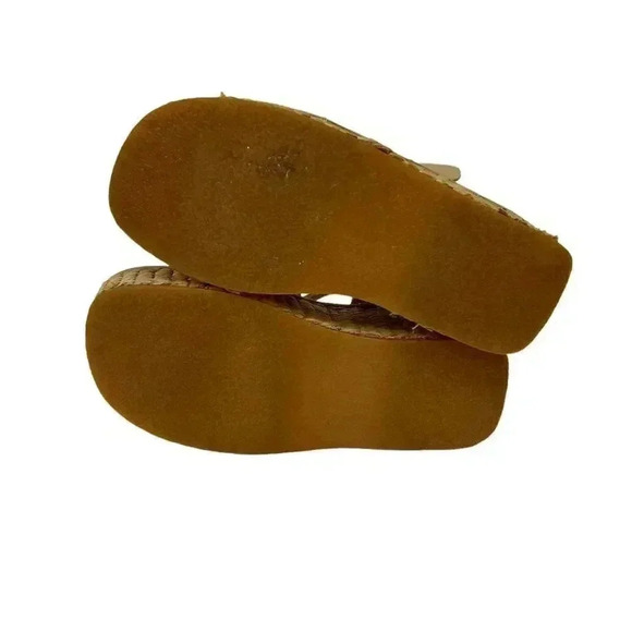 Skechers Size 9 Espadrille Wedge Sandals Ankle Strap Open Toe Platform Straw - Picture 7 of 7